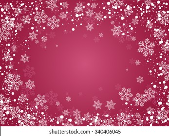 Christmas background with snowflakes for your design.