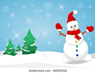 Watercolor Snowmans Set Isolated On White Stock Illustration 753658648