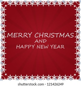 Christmas background with snow.vector