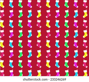 Christmas background with socks