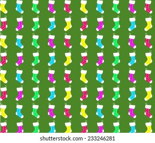 Christmas background with socks