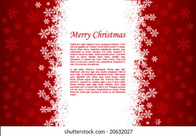 Christmas background with space for text.