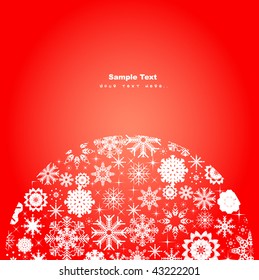 Weihnachtshintergrund mit Platz für Text