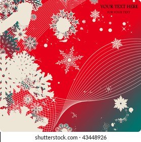 Weihnachtshintergrund mit Platz für Text