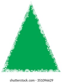 Christmas background with space for your text and photo. Vector illustration EPS 10. green background