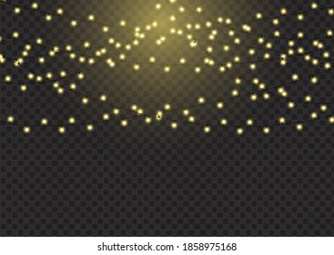 Christmas background with sparkling fairy lights design