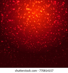 Christmas background. Sparkling stars. Vector illustration.