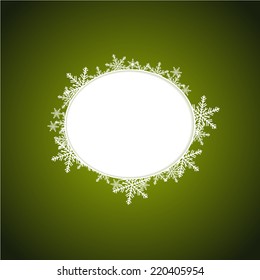 Christmas background with speech bubble