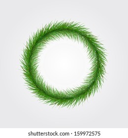 Christmas background with spruce twigs for your text