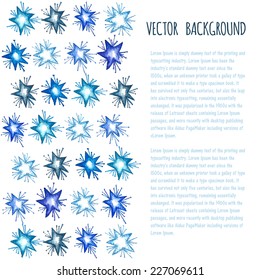 Christmas background with star element. New Year card with place for your text.