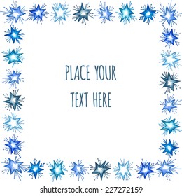 Christmas background with star element. New Year card with place for your text.