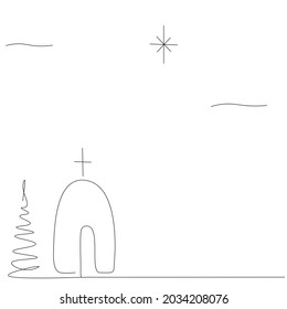 Christmas background with star, night design vector illustration