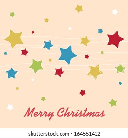 Christmas background with stars