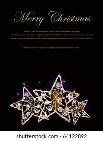 christmas background with stars