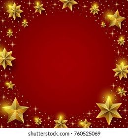 Christmas Background with Stars