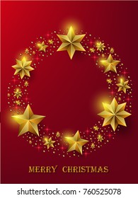 Christmas Background with Stars