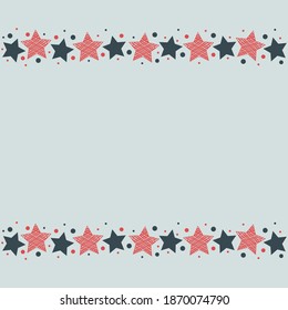 Fondo de Navidad con estrellas y espacio de copias. Vector