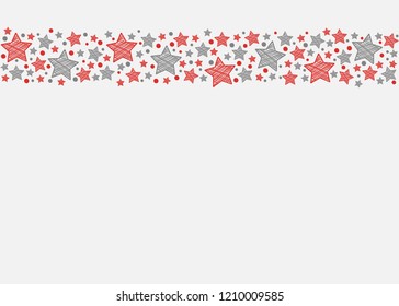 Christmas background with stars. Vector.
