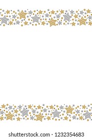 Christmas background with stars. Vector.