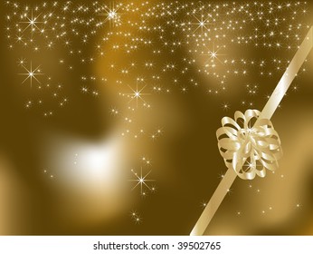 Christmas background with stars - vector illustration