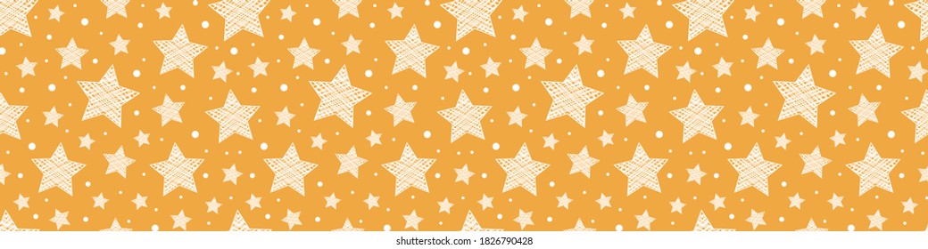 Christmas background with stars. Xmas pattern. Vector