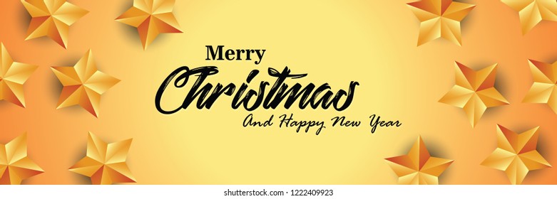 Christmas background with stars,Website christmas or banner template.Vector illustration EPS10