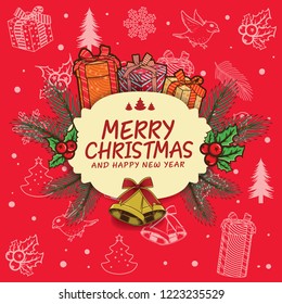 Christmas background template