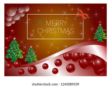 CHRISTMAS BACKGROUND TEMPLATE WITH RED AND GOLD COLORS