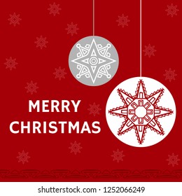 Christmas background template. Vector illustration