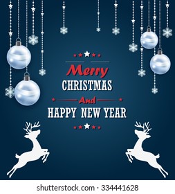 Christmas background with text