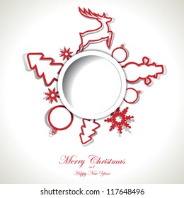 Christmas background with text place