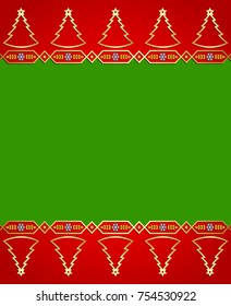 Christmas background in traditional norwegian rosemaling style