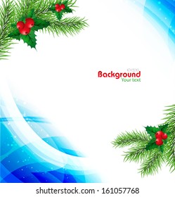 Christmas background with Christmas tree