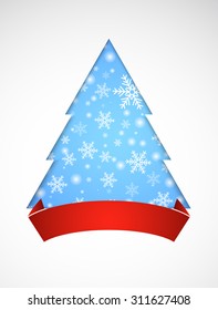 Christmas background with Christmas tree