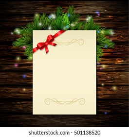 Christmas background with tree