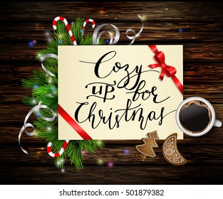 Christmas background with tree