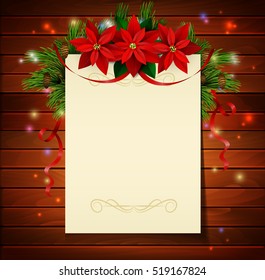 Christmas background with tree