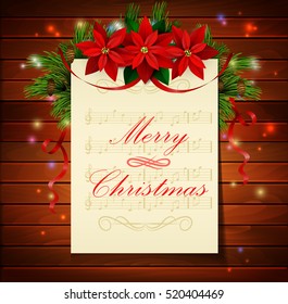 Christmas background with tree