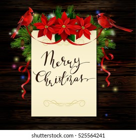 Christmas background with tree
