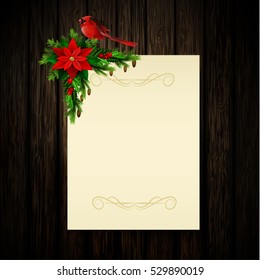 Christmas background with tree