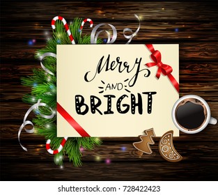 Christmas background with tree