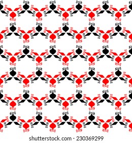 Christmas background- with christmas tree balls, seamless tiling, great choice for wrapping paper pattern. 