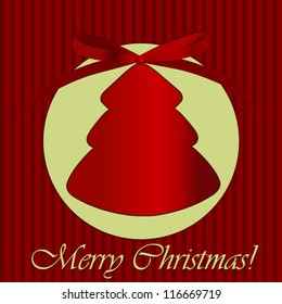 Christmas background. Christmas tree. Christmas card