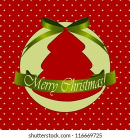 Christmas background. Christmas tree. Christmas card