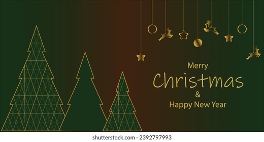 Fondo de Navidad. Árbol de Navidad. Decoración navideña. vacaciones de invierno. banner, tarjeta de saludo, afiche