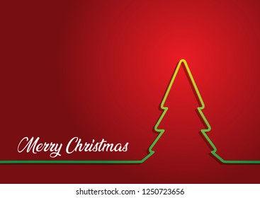 Christmas background with tree design