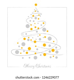 Christmas background with Christmas tree. EPS 10. Contains transparent objects.