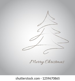 Christmas background with Christmas tree. EPS 10. Contains transparent objects.