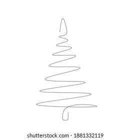 Fondo de Navidad con silueta de árbol. Ilustración del vector