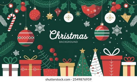 Christmas background with Christmas tree, Christmas background vector